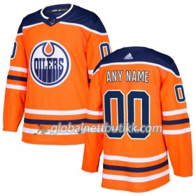 Edmonton Oilers Hockeydrakt Custom 2017-2018 Royal Adidas Authentic - Herre